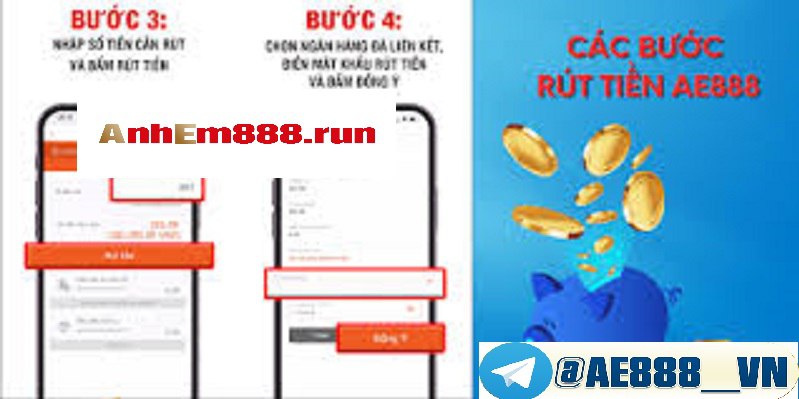 Các bước rút tiền tại anhem888